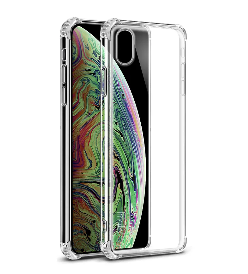 Прозрачный IMAK противоударный чехол для iPhone 11 Pro Max чехол для iPhone XS Max чехол с кристаллами для Etui iPhone XR чехол XSMax iPhone11 - Цвет: Прозрачный