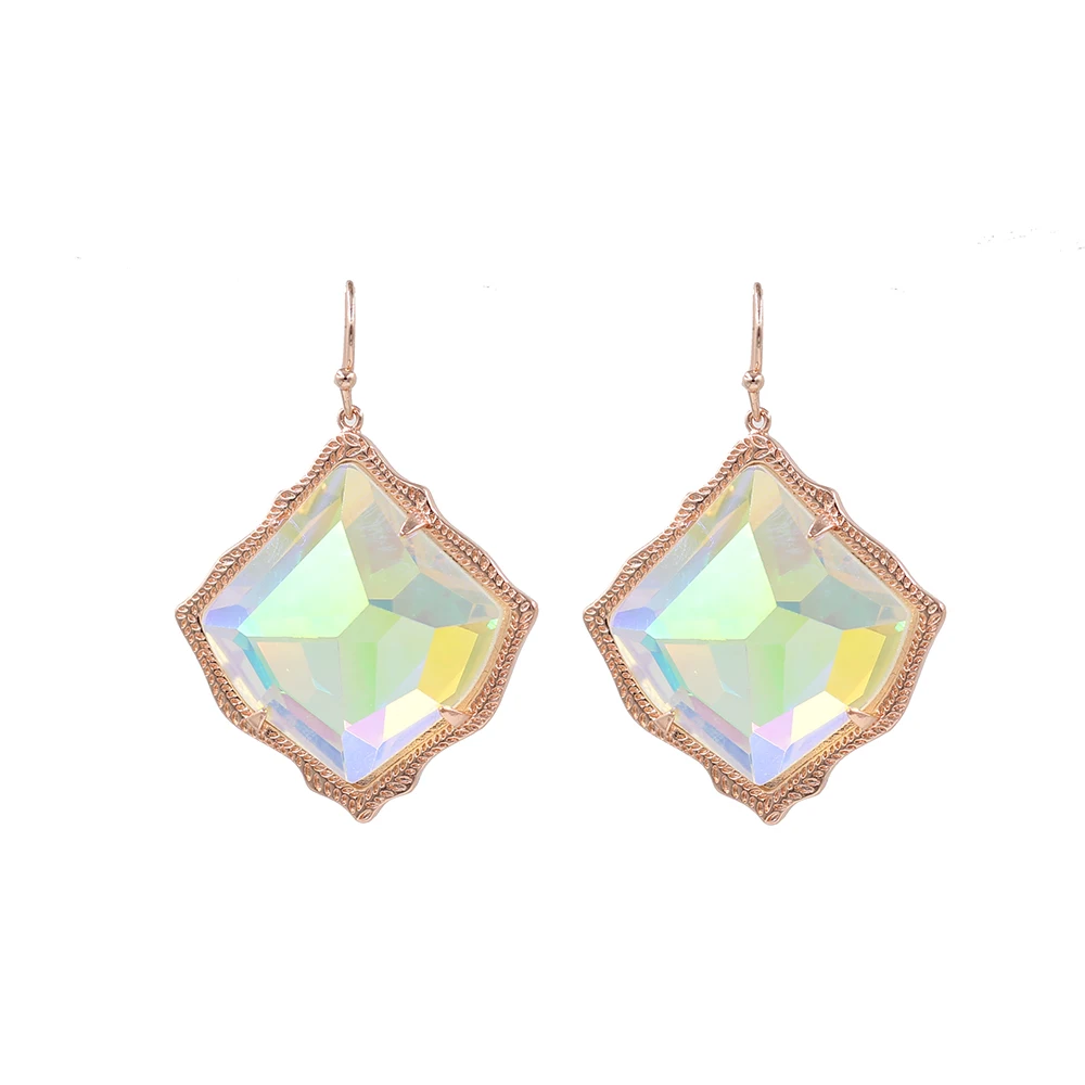 

2019 Oct New Arrival Rose Mirro Face Big Kite Resin Inlay Cooper Pendant Necklace Better Quality Cute 3D Glass Pendant Necklace