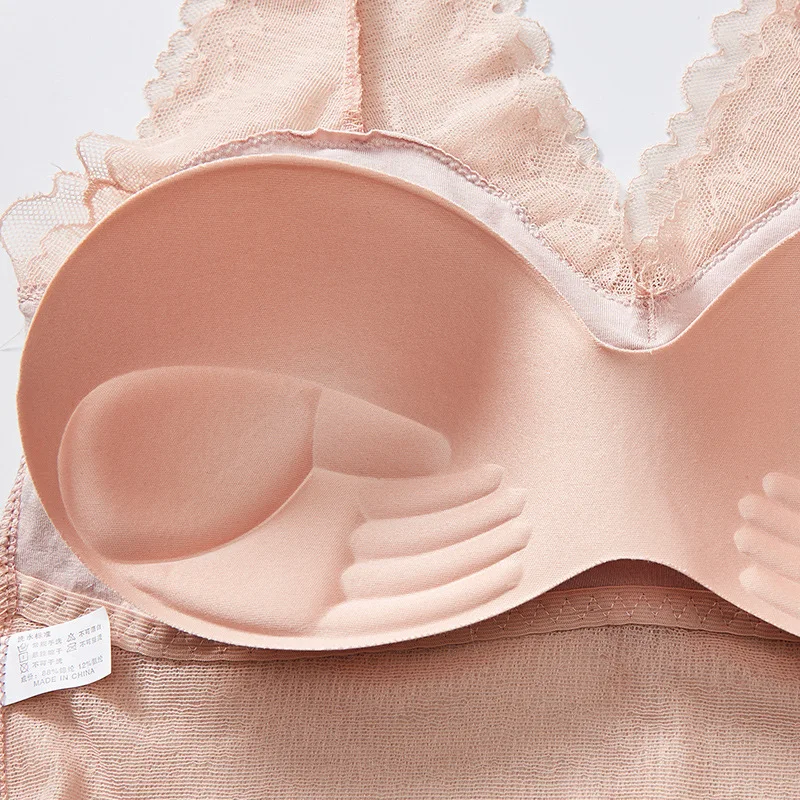 Кружевной сексуальный корректирующий бюстгальтер для похудения Женский съемная