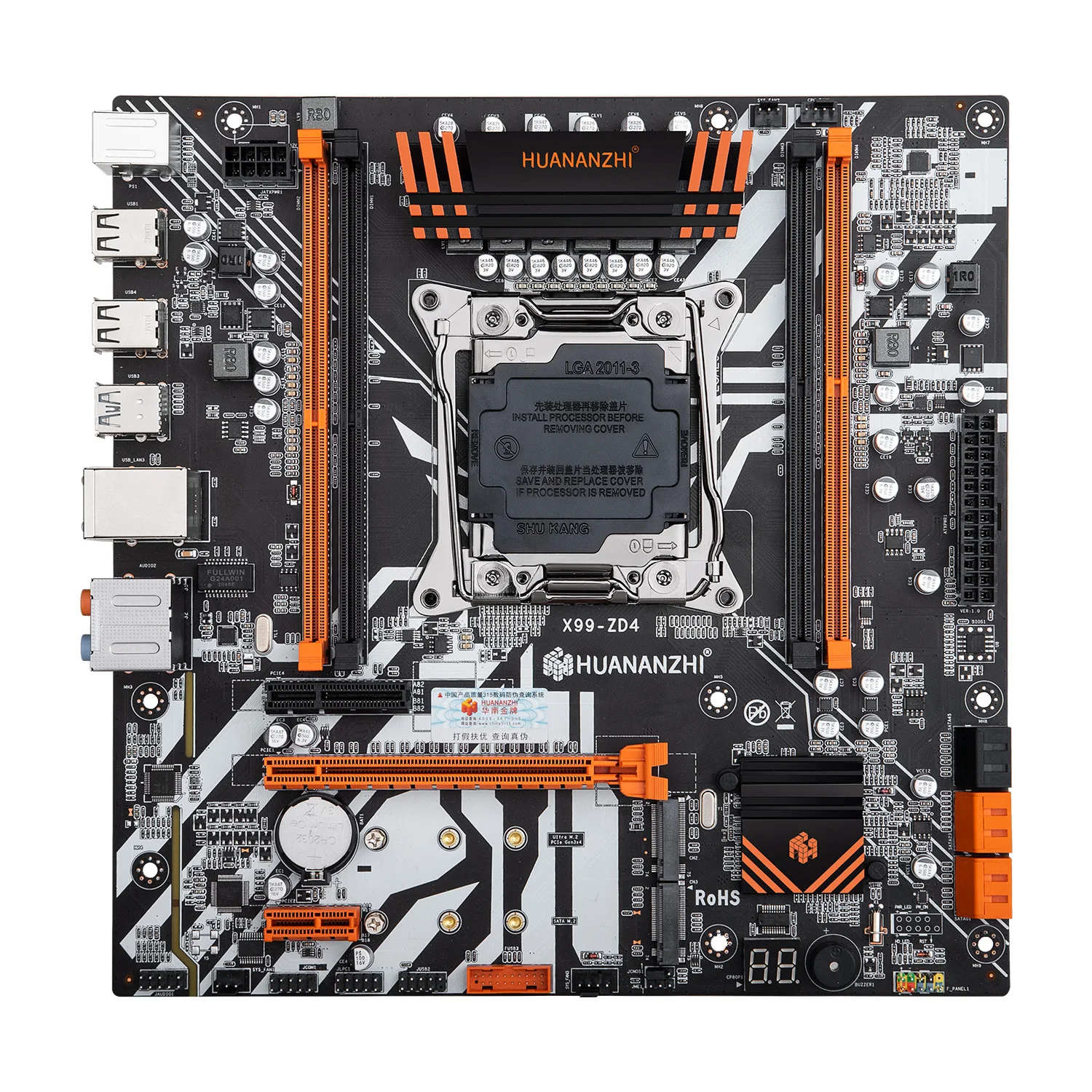 Verkauf HUANANZHI X99 ZD4 Motherboard Mit Intel XEON E5 2620 V3 Mit 2*8G DDR4 NON-ECC Speicher Combo Kit Set NVME SATA USB 3,0