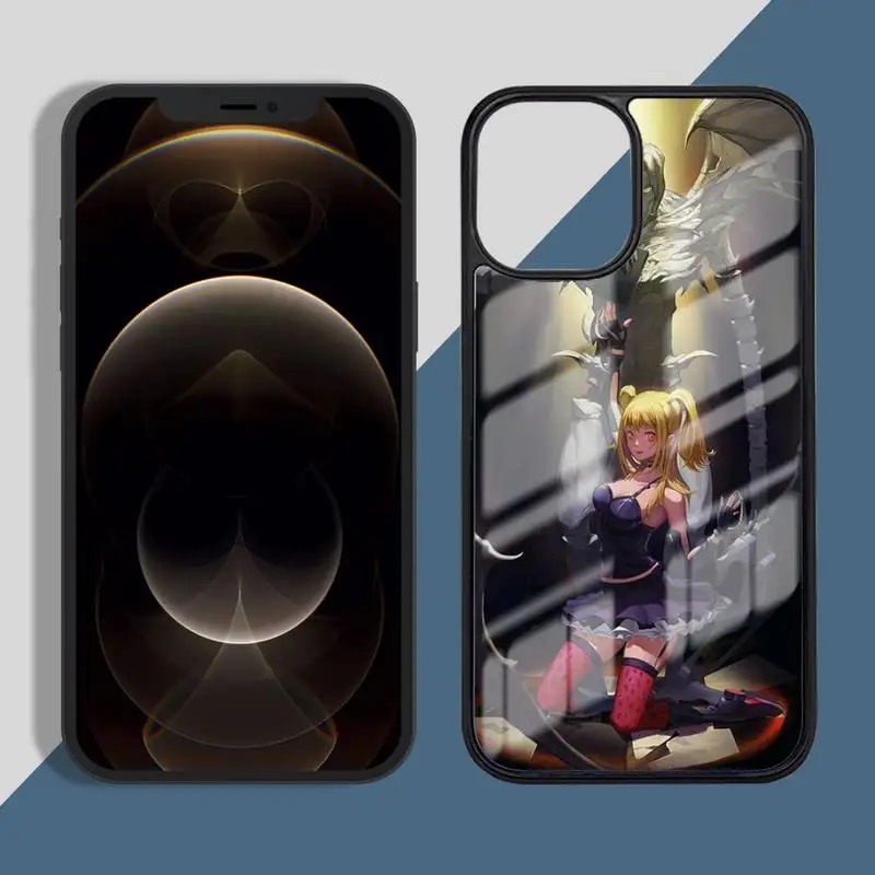 

Rem and misa death note Anime Phone Case PC for iPhone 11 12 pro XS MAX 8 7 6 6S Plus X 5S SE 2020 XR