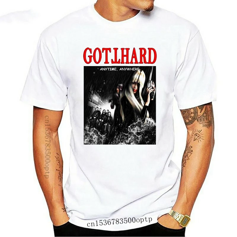 

Новинка, футболка Gotthard в любое время и в любом месте, черная, белая, 100 хлопок, все размеры S 5Xl