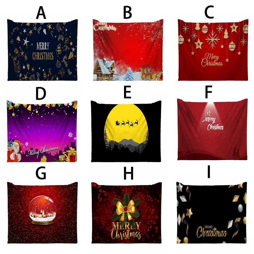 Новейшее Рождественское украшение настенное одеяло с медведем Подарочный узор