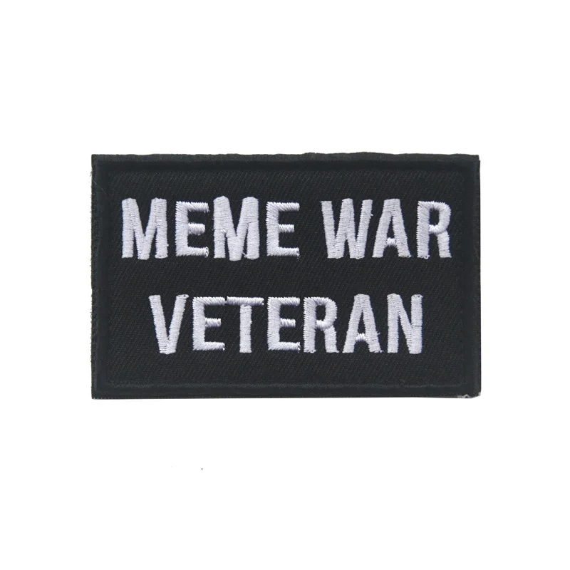 Meme War Veteran вышитые нашивки с буквами тактические значки эмблемой DIY для одежды