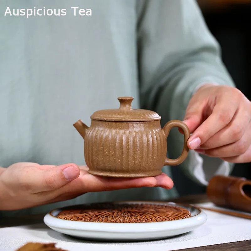 

150ml Yixing Purple Clay Teapots Master Handmade Tea Pot Raw ore Mud Beauty Kettle Chinese Zisha Tea Set Gifts Collection