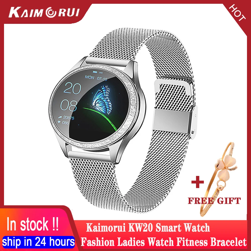 

KW20 Smart Watch Women Waterproof Heart Rate Pedometer Blood Pressure Smart Bracelet Smartwatch For IOS Xiaomi Huawei Android