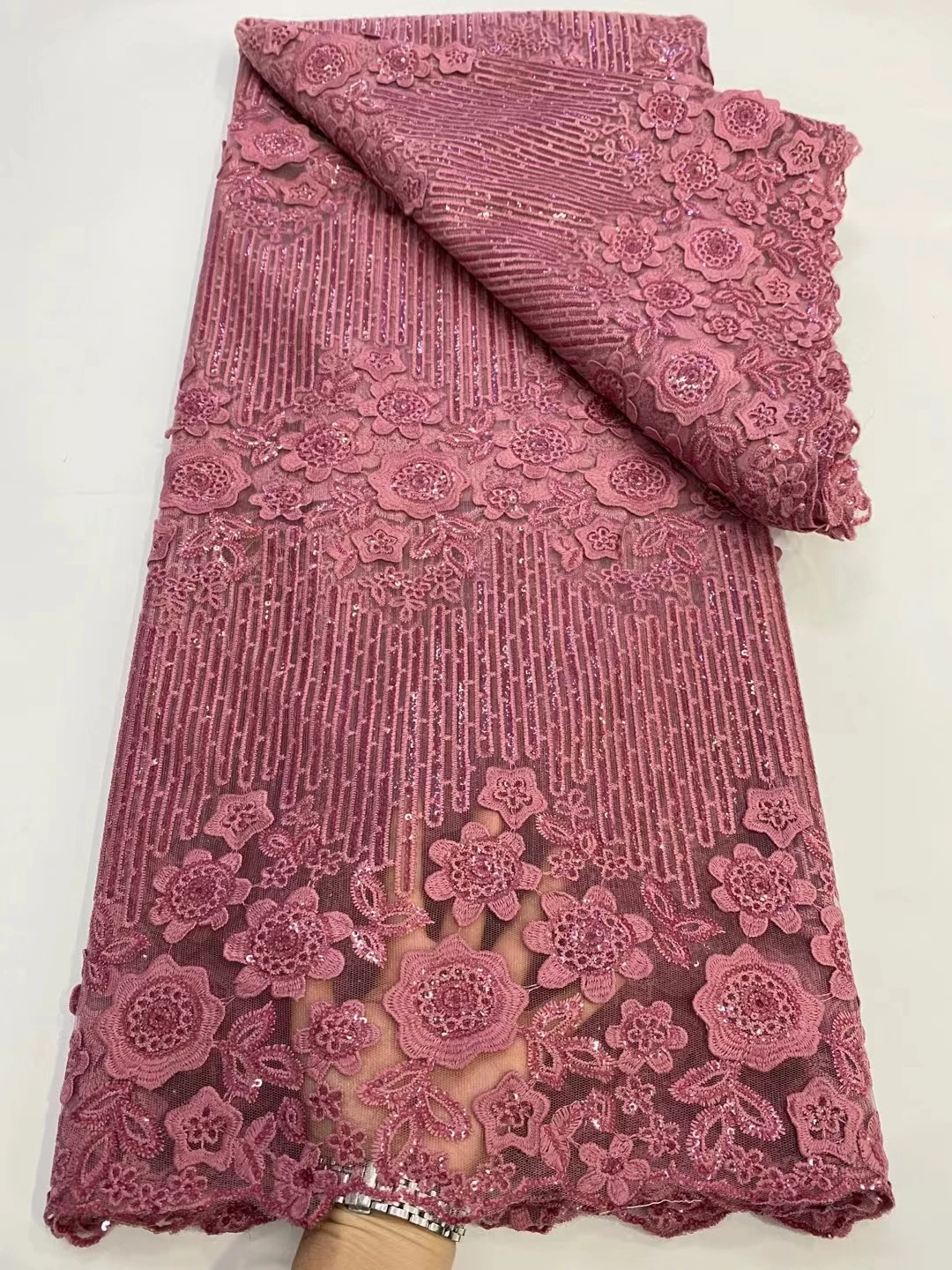 

Классическое высококачественное элегантное новейшее мягкое Африканское Тюлевое кружево с блестками ткань для вечернего платья nn265 _ A