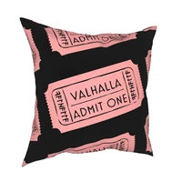 valhalla admit ticket viking pillowcase soft polyester cushion cover gift pillow case cover chair zippered 45x45cm