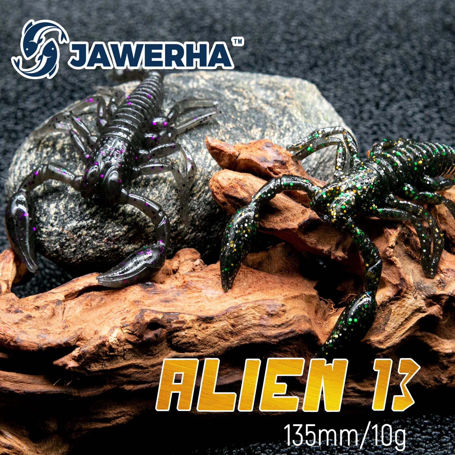 

JAWERHA Giant Scorpion ​Smell Lures Worms Wobbler Fishy Artificial Swimbait Bass Tackle Fishing Lures Soft Silicone Bait Jig