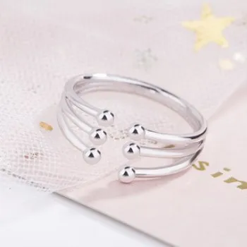 

Korean fashion personality opening six bead multi ring female student trinkets creative versatile ring r2039