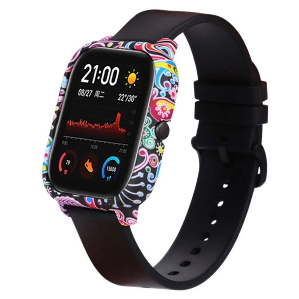 Окрашенный чехол из поликарбоната для Xiaomi Huami Amazfit GTS протектор часов замена