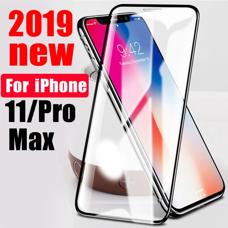 Стекло для iPhone Xs Max Xr X 6 s 7 8 Plus полное покрытие Защита экрана 11 Pro на iPhone11 2019