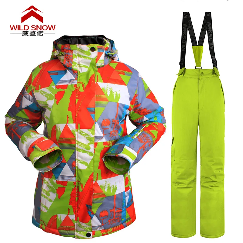 

Professional Outdoor Winter Sports Ski Suit WOMEN'S Set Strength Businesses Wholesale