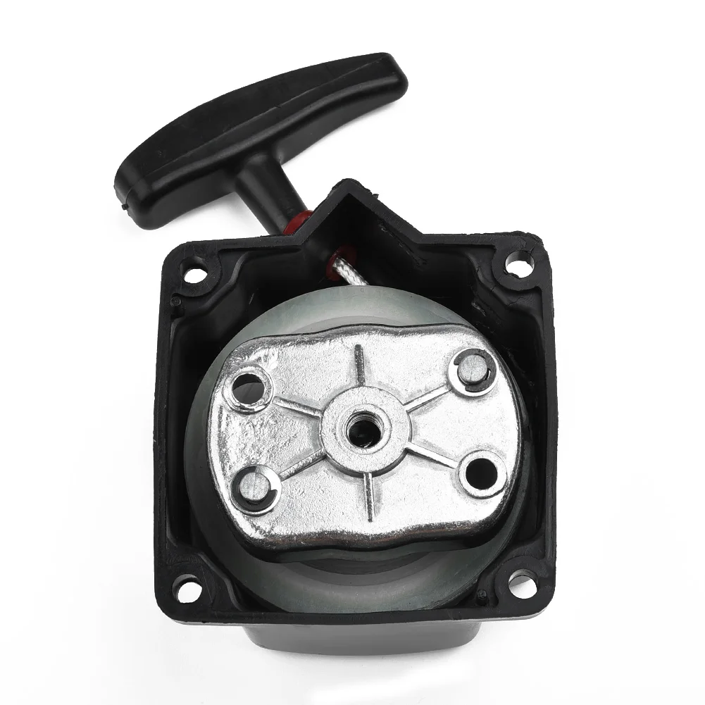 Новый черный потяните старт стартер W/Собачка пластина для 47cc/49cc двигателя Strimmer