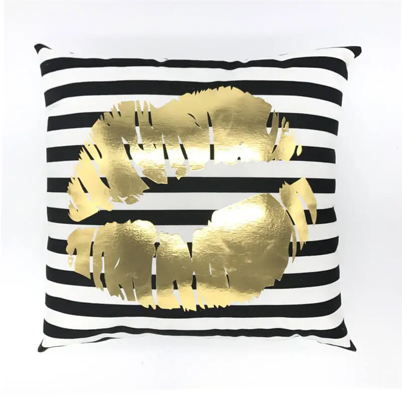 LeRadore 2018 новая золотая штемпелюя Наволочка на подушку короткая плюшевая