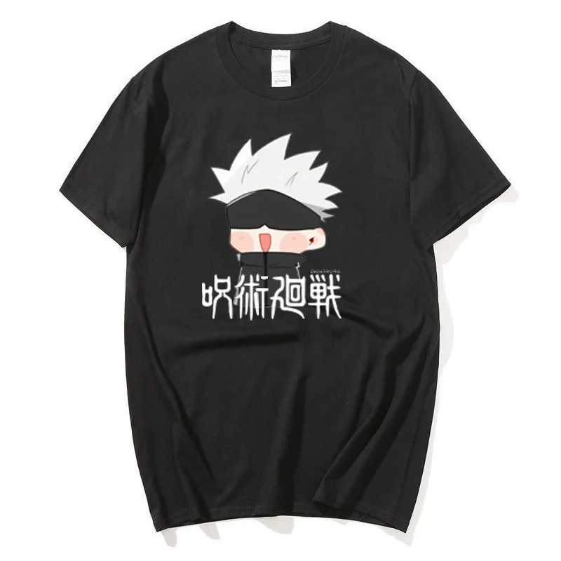 

New Jujutsu Kaise Anime T Shirt Men Summer Tide O-Neck Cotton Short Sleeve T-Shirts Streetwear Harajuku Oversize T Shirt For Men