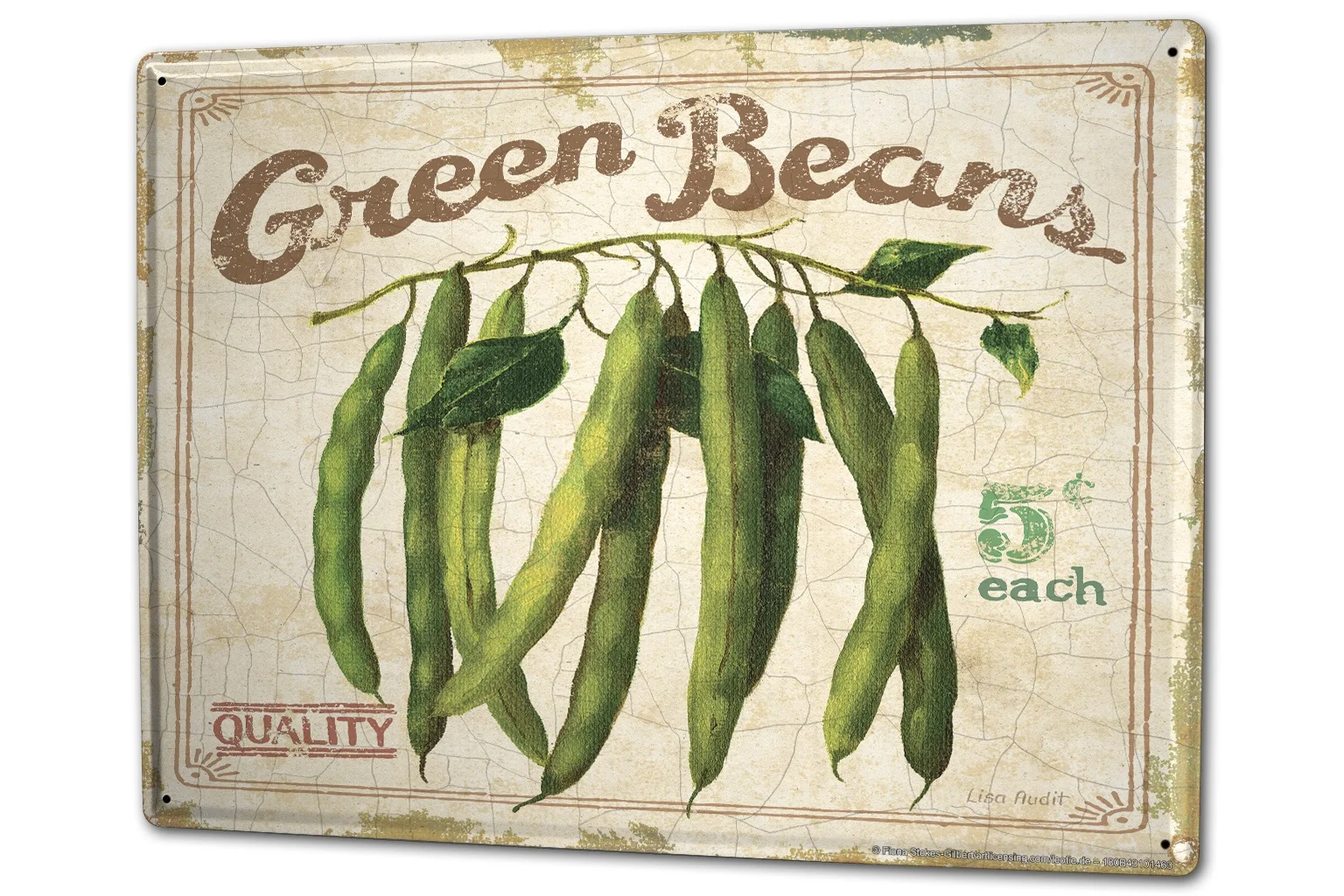 

Tin Sign Plants Green Beans Quality