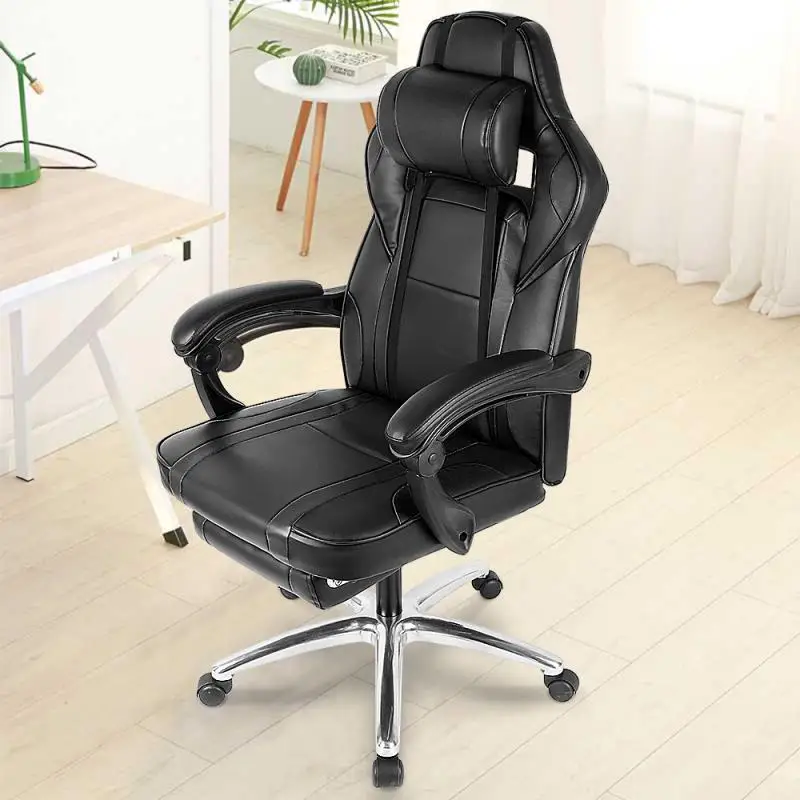 

360 Degree Rotation Office Chairs 175° Reclining Computer Chair Comfortable Executive Computer Seating Recliner Leather HWC