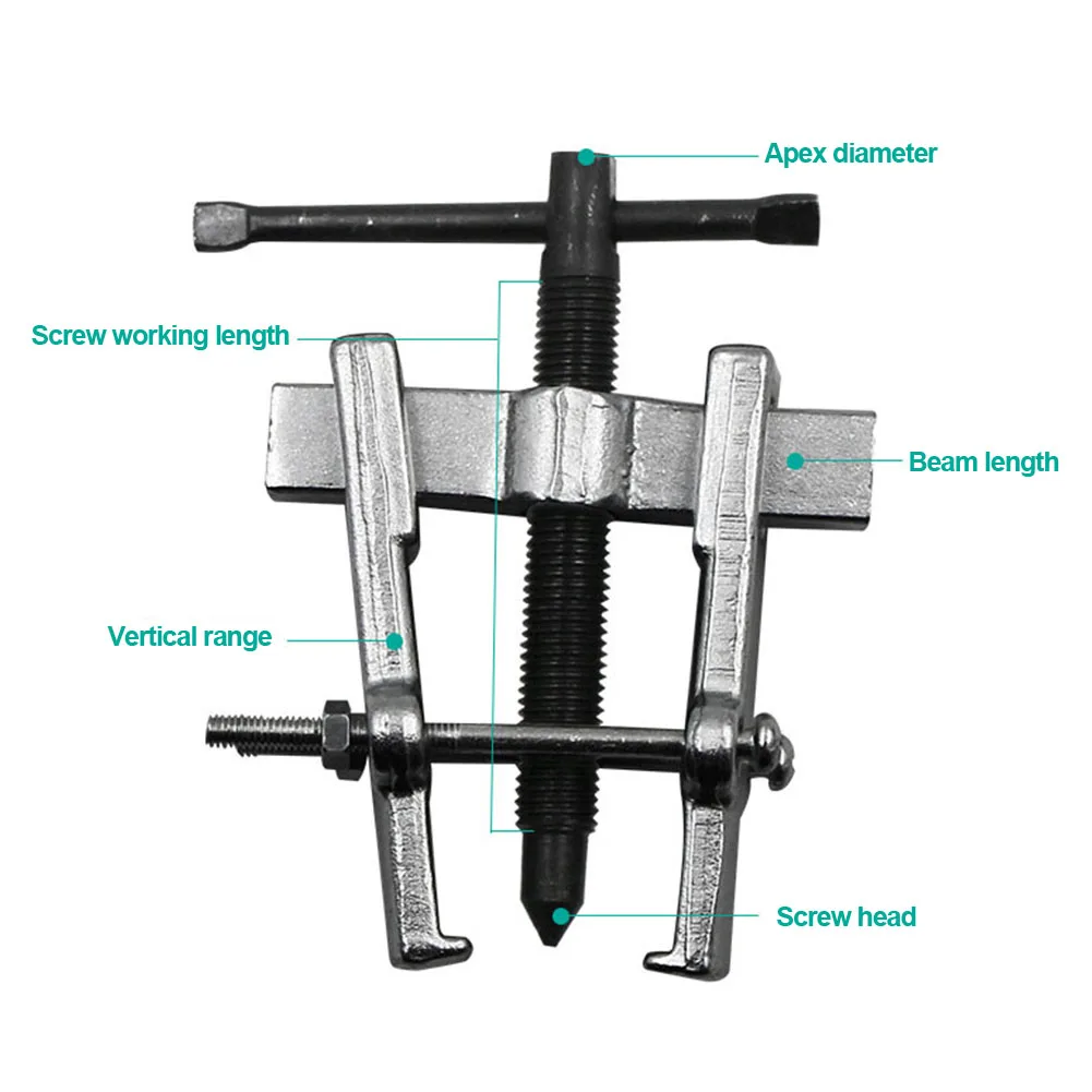 

Durable Remover Two Jaw Removal Tool Repair Separation Puller Practical Spiral Gear Bearing Professional Demolition Technology