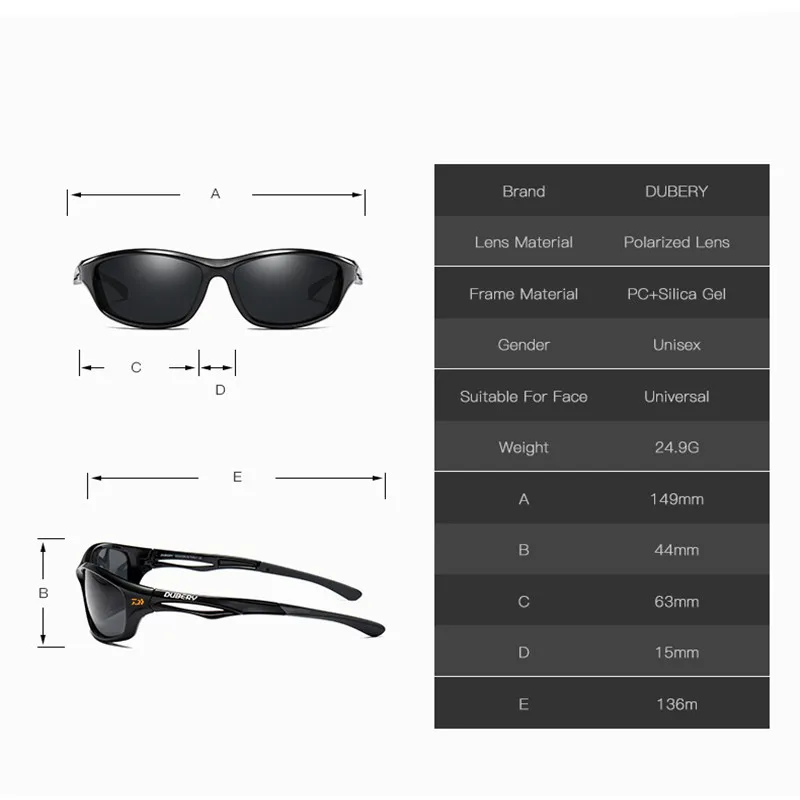 

Daiwa Men's women Polarized Fishing Glasses Outdoor HD UV Protection Fishing Sunglasses Sports Climbing Fishing Glasses GI166#