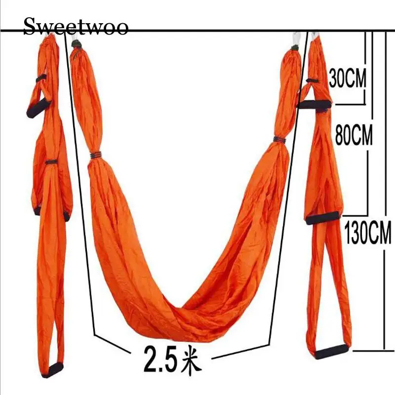 Комплект гамака для аэройоги многофункциональный пояс йоги Инверсионный
