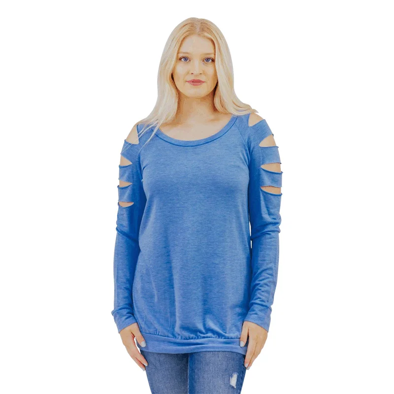 

Maternity Casual Round Neck Long Sleeve Cotton Loose Solid Color Pullover Off Shoulder Fashion Women's Sweater