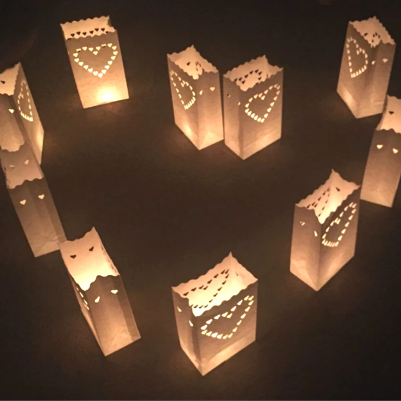 Luminaria Paper Lantern Candle Bag Flame Retarded Bag For Ch