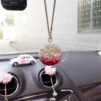 car pendant decoration crystal ball home decor wall hanging adornment diamond lucky ball girl women handmade gifts ornaments