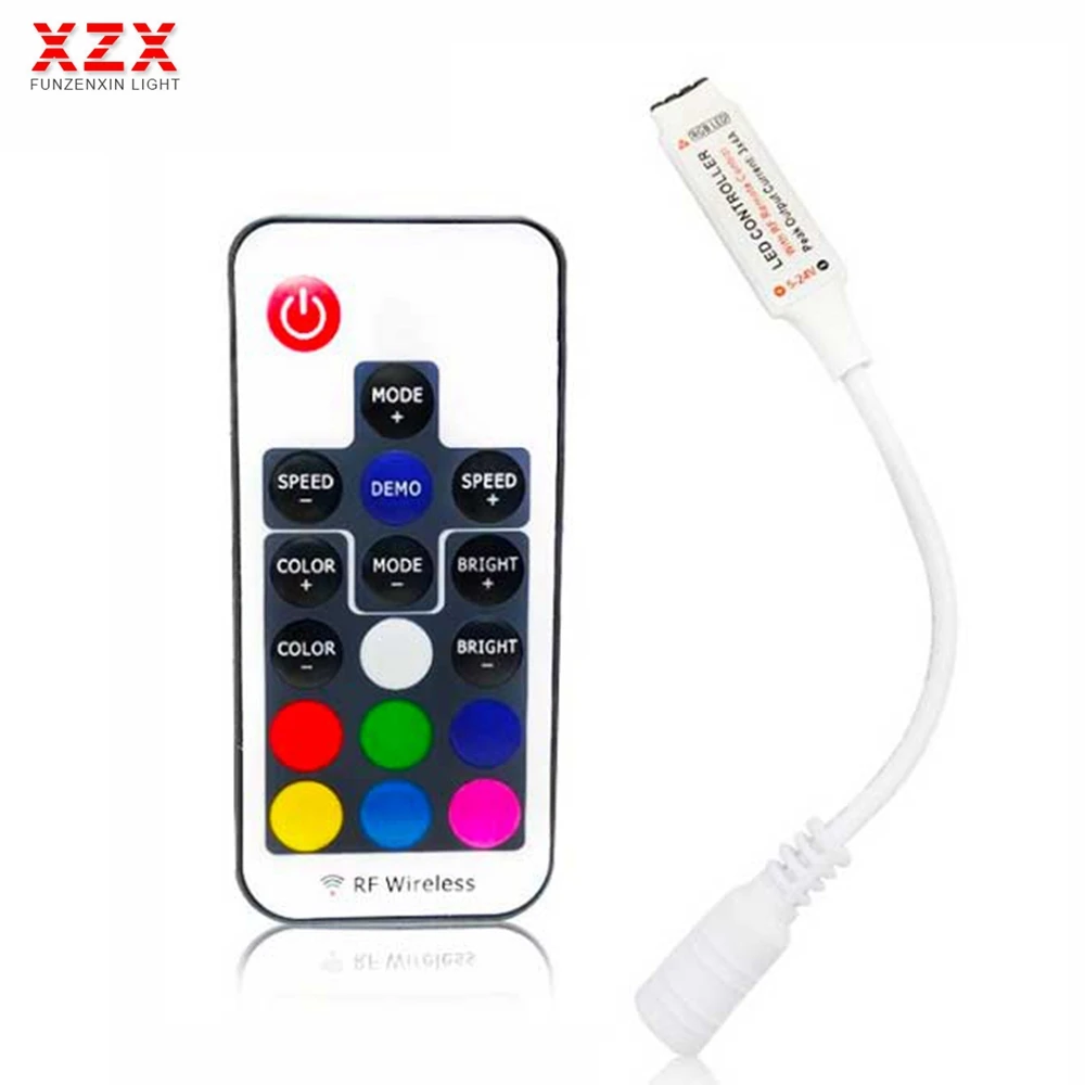 Светодиодный мини пульт дистанционного управления с 17 клавишами Беспроводной