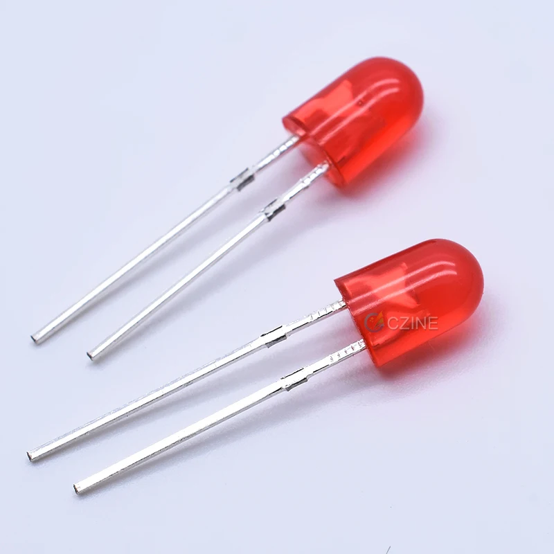 1000pcs/bag Czinelight High Bright Color Lens 2pin 546 504 Oval Red Emitting Led Diode