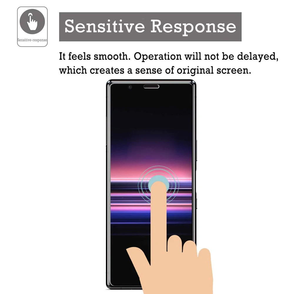 2-Pack Screen Protector 9H HD Tempered Glass Film Cover For Sony Xperia 5 | Мобильные телефоны и аксессуары