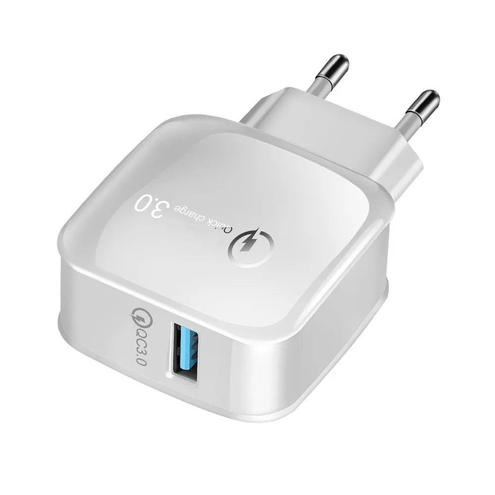 Crauch USB зарядное устройство Quick Charge 3,0 QC 3,0 турбо настенный адаптер быстрой зарядки зарядное устройство для мобильного телефона для iphone X samsung Xiaomi mi9 - Тип штекера: White EU Plug