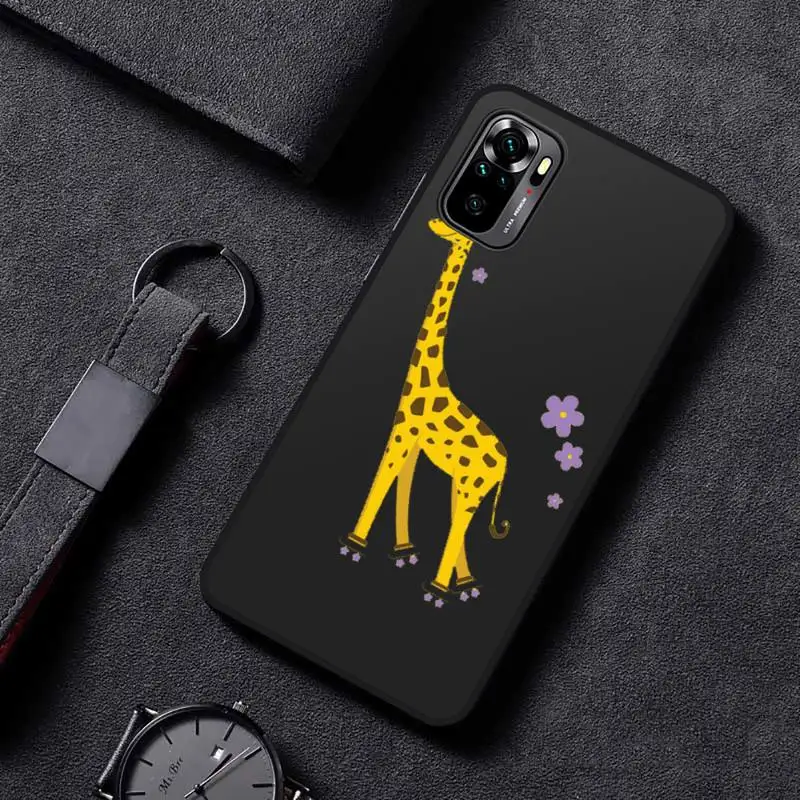 

Cute Cartoon Giraffe lovely Phone Case For Xiaomi redmi mi note 9 9a 8 8a 10 9 9s 8 8t 7 9t 10 pro max cover
