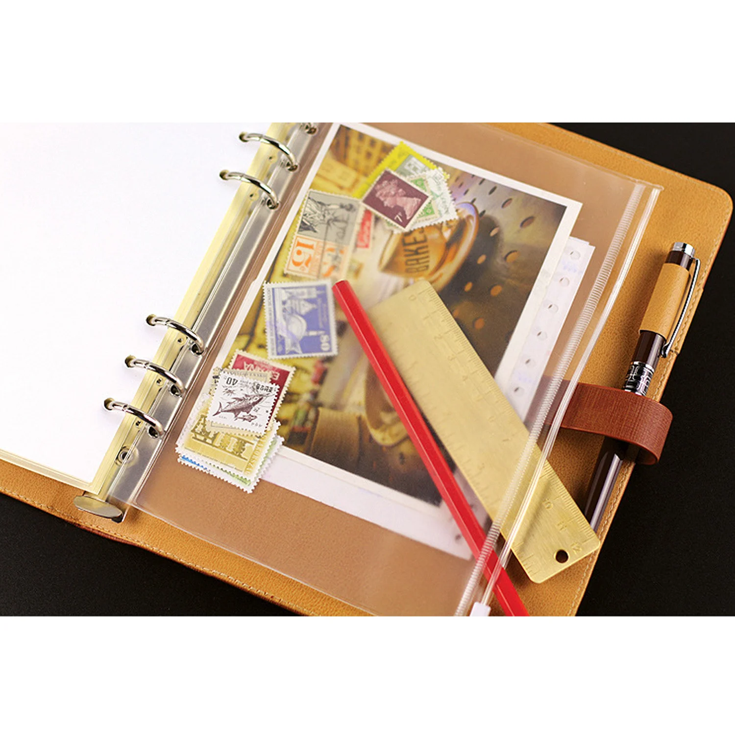 5 шт. прозрачная папка для документов A5/A6 | Канцтовары офиса и дома