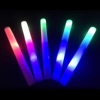 30pcsset rgb led glow sticks lighting foam multi colors light light up wands cheer flashing tube for party wedding birthday