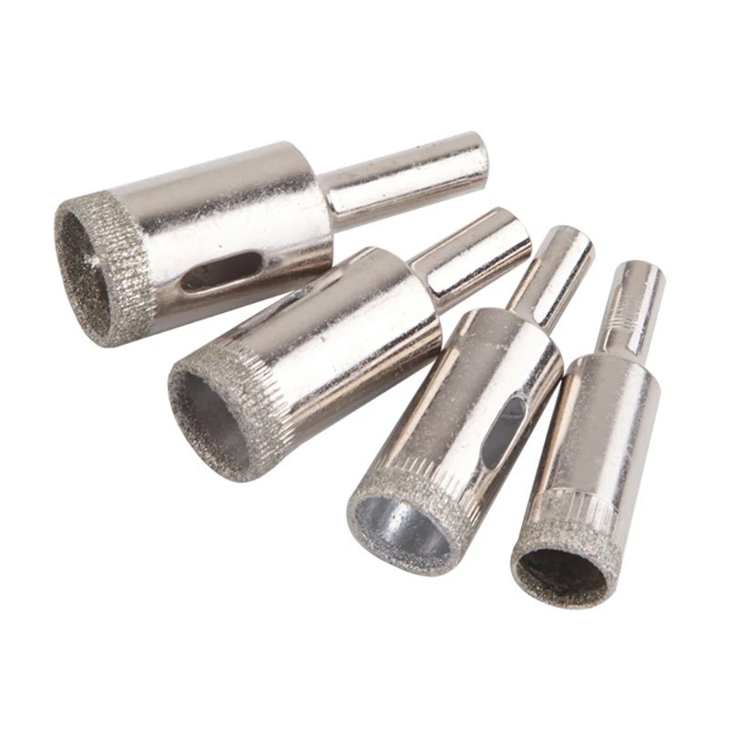

10 Pcs Glass Drill Bits Kit 3-20mm Drill Guide Locator Hole Saw Cutter Tool QXNA