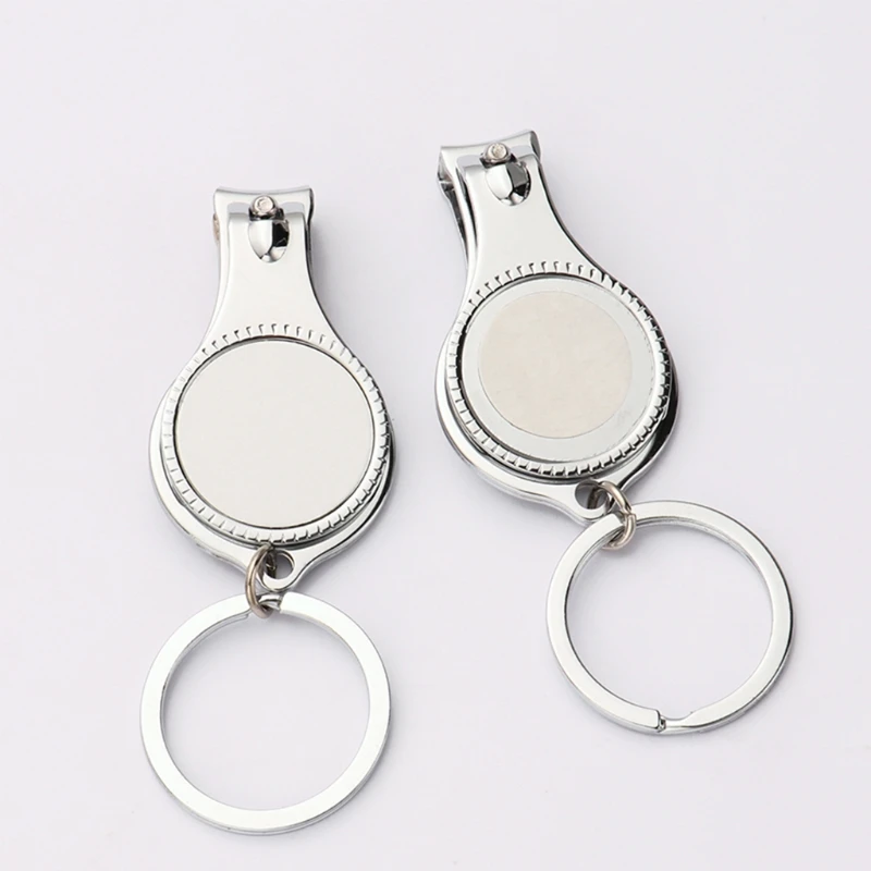 

N58F Nail Clippers Sublimation Blank Keychains Heat Transfer DIY Blank Keychain