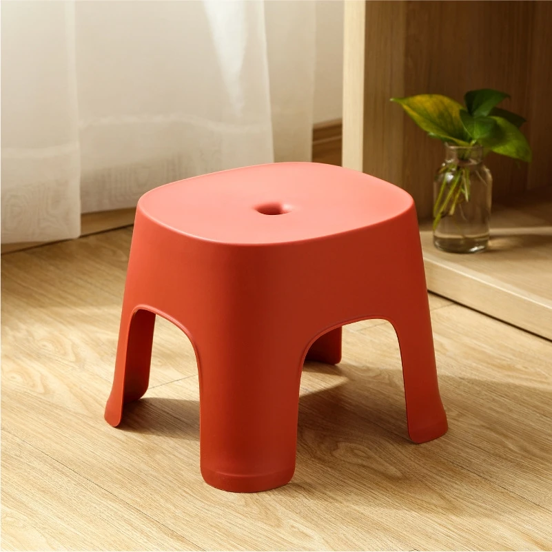 

Household Bathroom Plastic Children's Stool Thickened Anti-slip Shoe Changing Stool Kid's Stepping Bench Stable Bedside Stools
