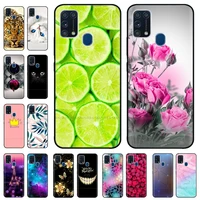 silicone case for samsung m31 cases full protective tpu phone case on for samsung galaxy m31 m315f m 31 sm m315fds phone coque