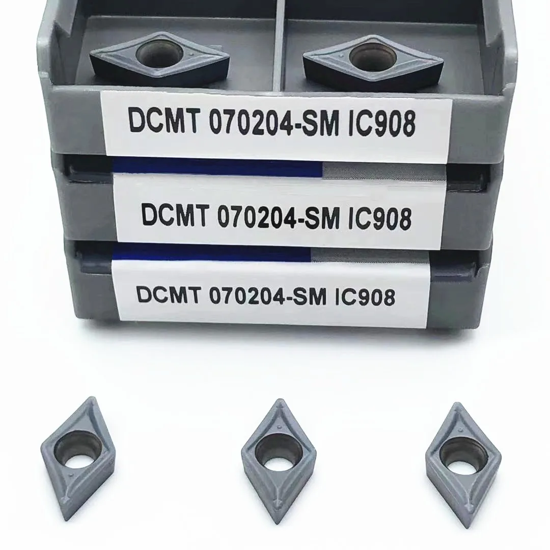 

DCMT070204 SM IC907 DCMT070204 SM IC908 insert metal turning tool CNC cutting tool lathe tool DCMT 070204 carbide turning insert