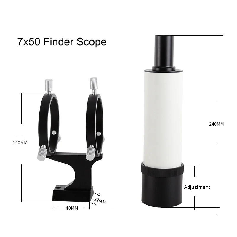 50 мм Finder Scope с крестом волос сетка сплав HD Finderscope в различном увеличением