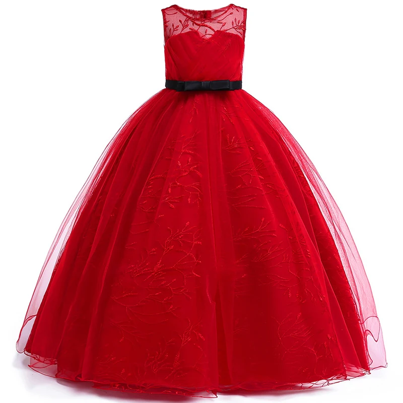2019 Spring Flower Wedding Dress For Girl Kids Children Clothing Princess Dresses Girls Party Elegant 4 10 12 Years | Детская одежда и