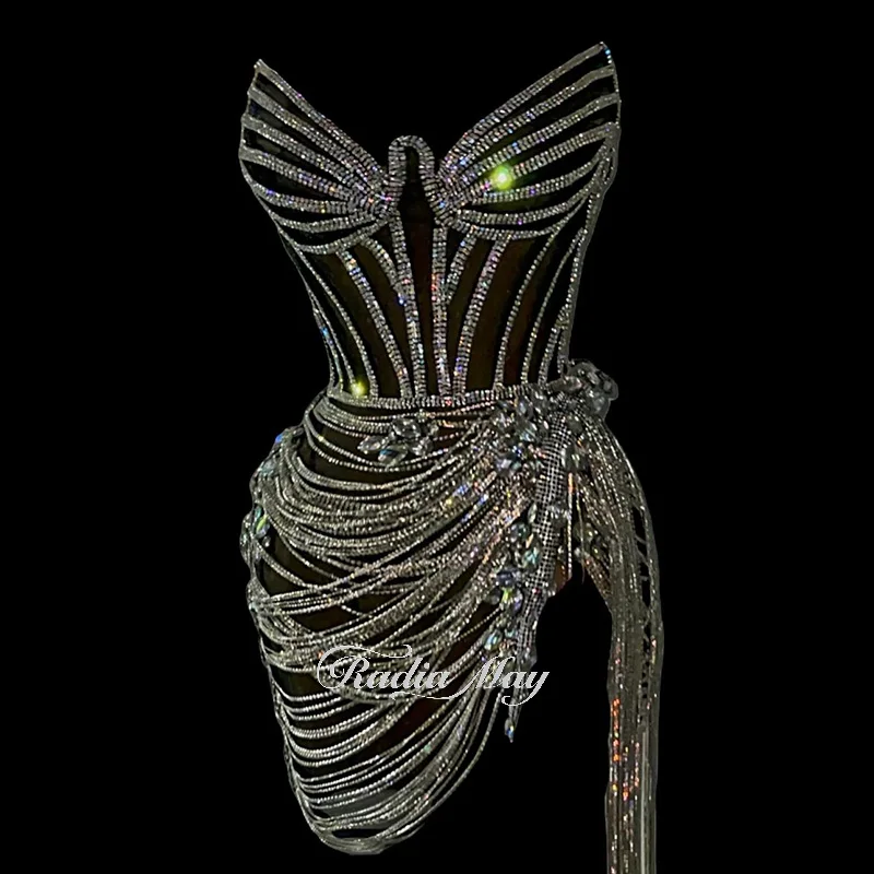 Роскошные Серебристые короткие платья Radia May для выпускного вечера черных