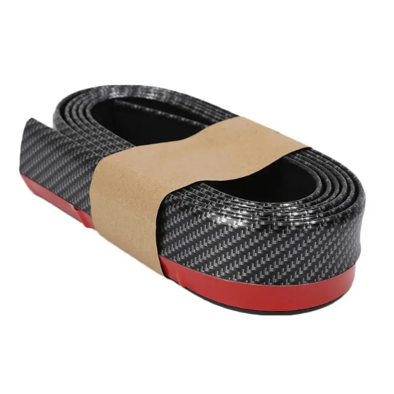 

Защитная полоска для губ автомобильного бампера, 2,5 м, разветвитель корпуса, дверь автомобиля, спойлер переднего бампера, углеродное волокн...