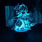Игровой 3D светильник Ник Genshin Impact Jean Gunnhildr с Управлением по Bluetooth для яркой базы, Прямая поставка, украшение, стол, Прямая поставка