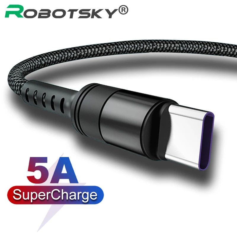 5A Type C Быстрый зарядный кабель передачи данных USB высокий ток быстрое зарядное