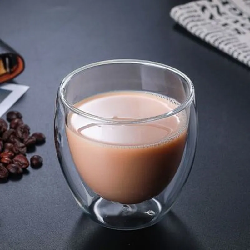 C 250ml 1 шт. термос для воды, кофе чашки набор противостоящий теплу с двойными стенками, Стекло пивной бокал, Кубок ручной работы, может использоваться в качестве: пивного Чай виски Стекло чашки - Цвет: C 250ml