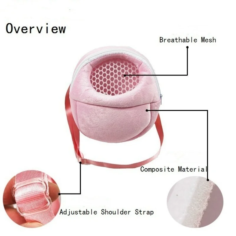 

Small pet carrier, rabbit cage, hamster cage strap, chinchilla, warm travel bag, transport bag