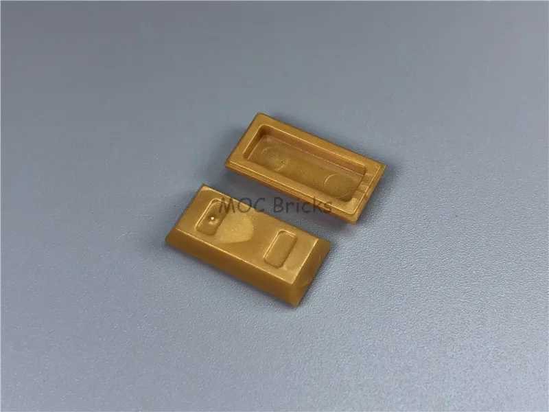 50pcs/lot MOC Bricks DIY Colorful Utensil Ingot Bar fit with 99563 Educational Building Blocks Figure toys For Kids Dolls Gift - купить по