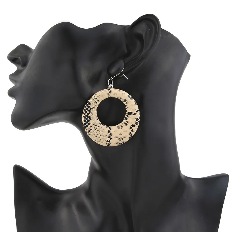MEIBEADS 1 пара круглые Висячие серьги для женщин панк винтажные негабаритные